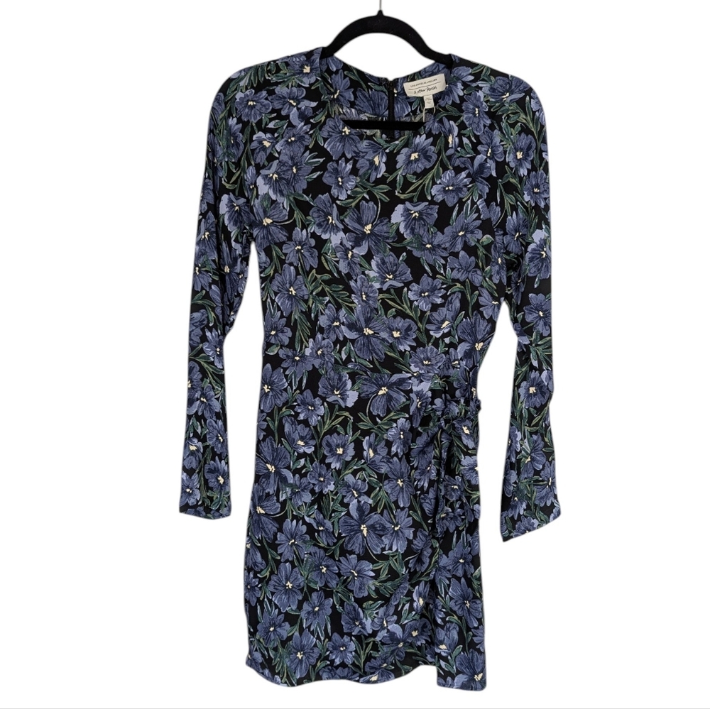 & Other Stories Floral Print Mini Wrap Dress - Size 4 - Picture 4 of 13